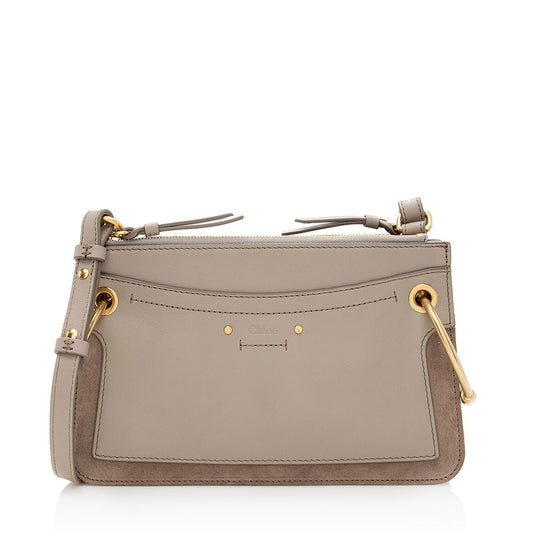 Chloe Leather Suede Roy Mini Shoulder Bag (SHF-19842)