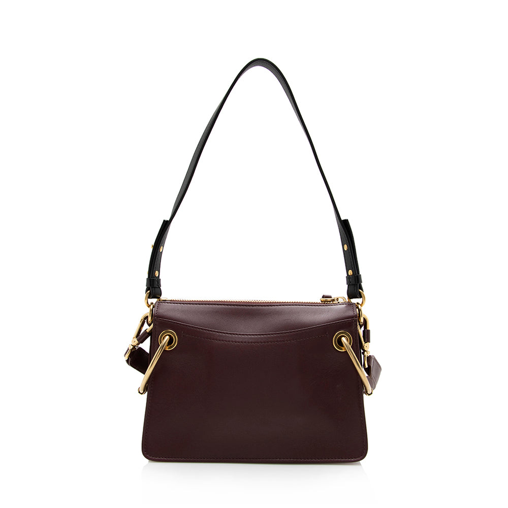 Chloe Leather Suede Roy Small Shoulder Bag - FINAL SALE (SHF-15735)