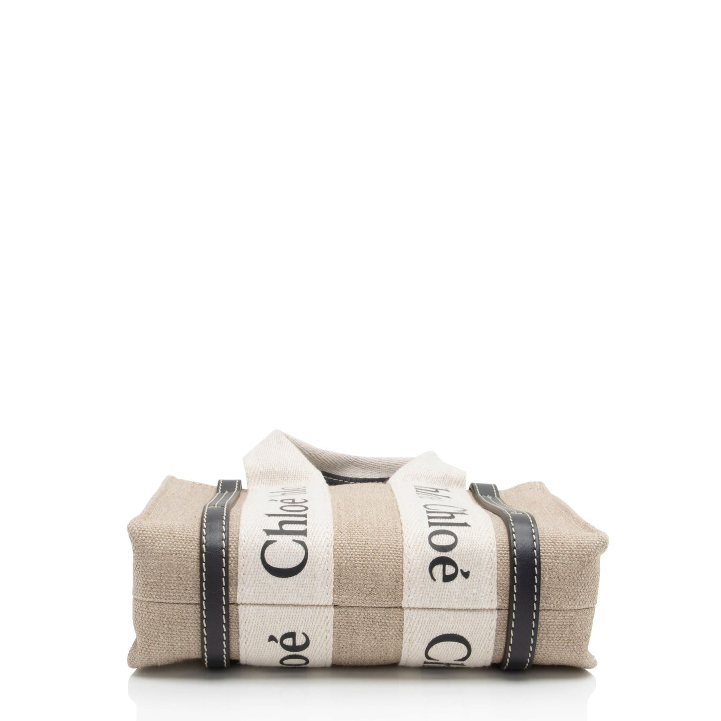 Chloe Linen Canvas Woody Mini Tote (SHF-5WdQnO)