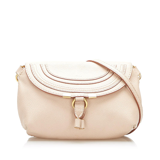 Chloe Marcie Leather Crossbody Bag (SHG-16862)
