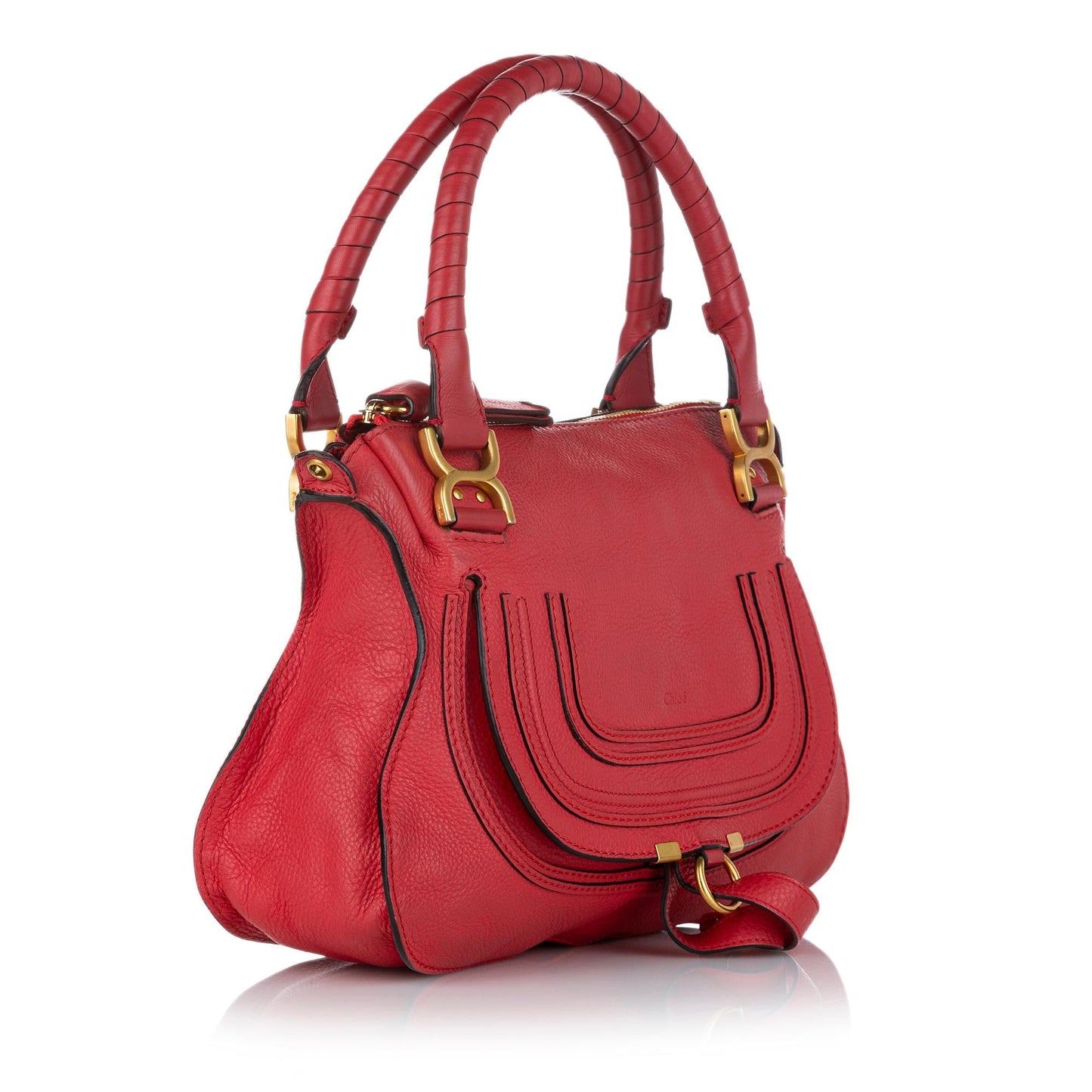 Chloe Marcie Leather Satchel (SHG-26678)