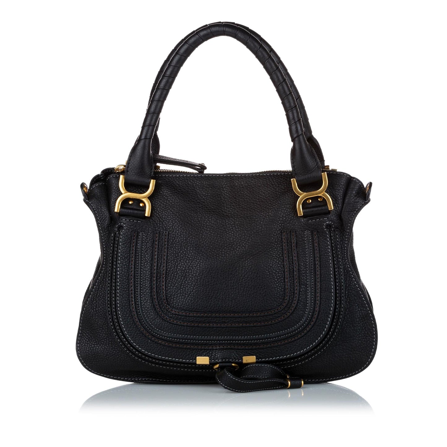 Chloe Marcie Leather Satchel (SHG-29831)