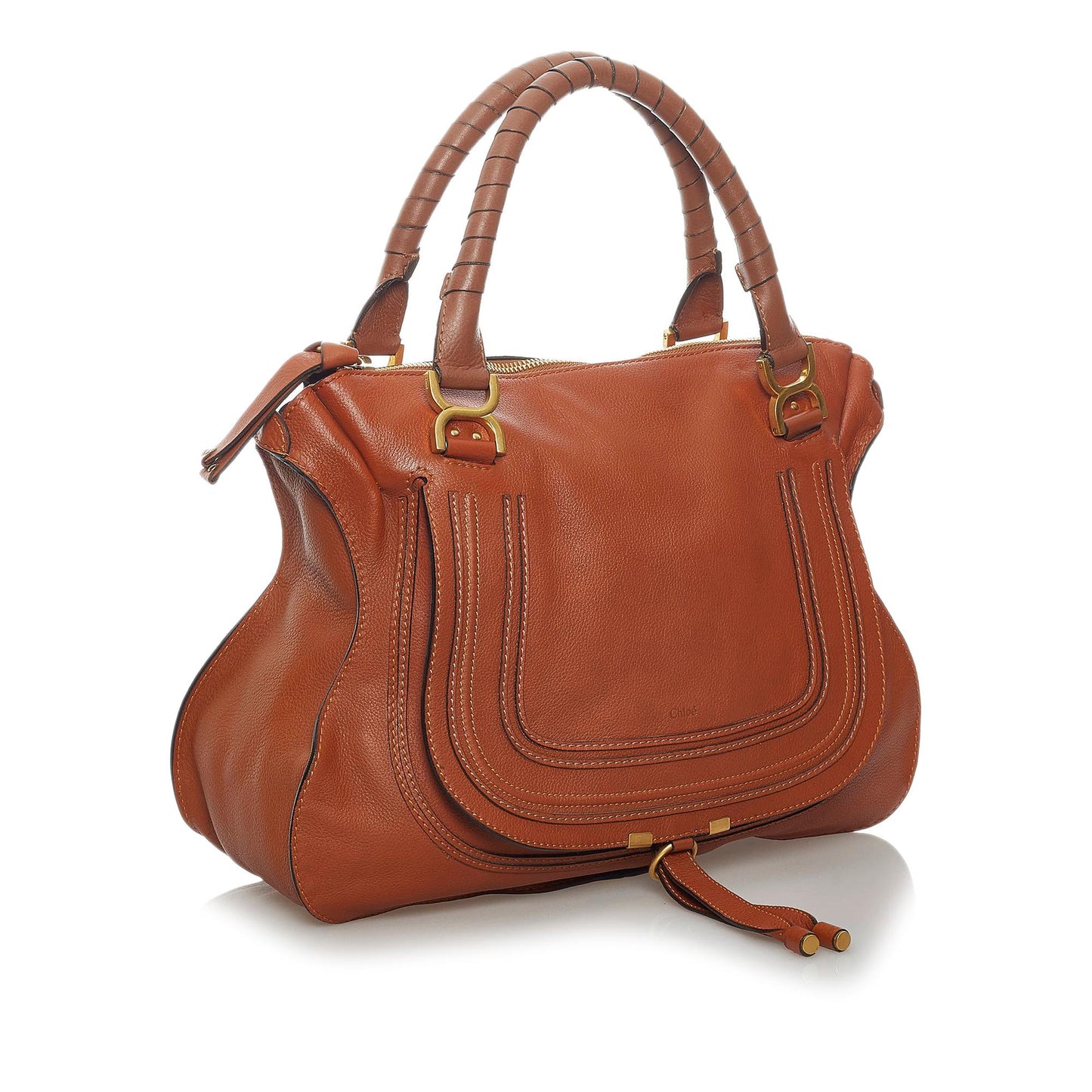 Chloe Marcie Leather Tote Bag (SHG-29753)