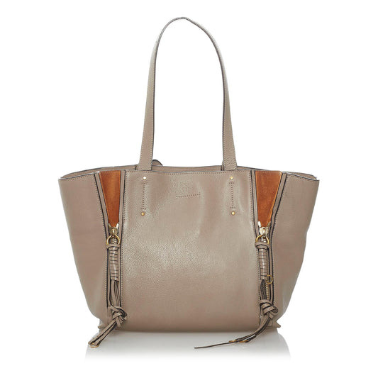 Chloe Milo Leather Tote Bag (SHG-29788)