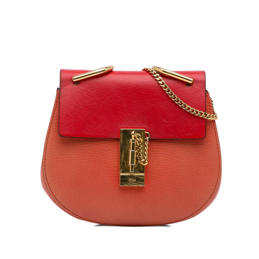 Chloe Mini Bicolor Drew Crossbody Bag (SHG-AKpL47)