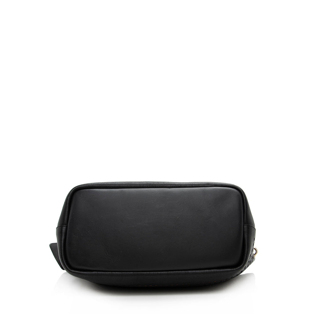 Chloe Perforated Leather Baylee Medium Shoulder Bag (SHF-14832)