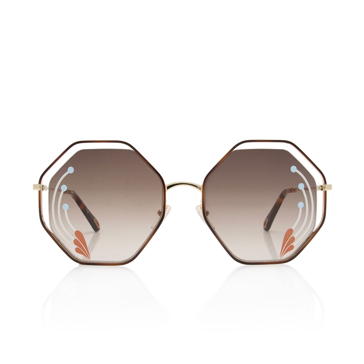 Chloe Poppy Oversized Octagonal Sunglasses (SHF-9heQfY)