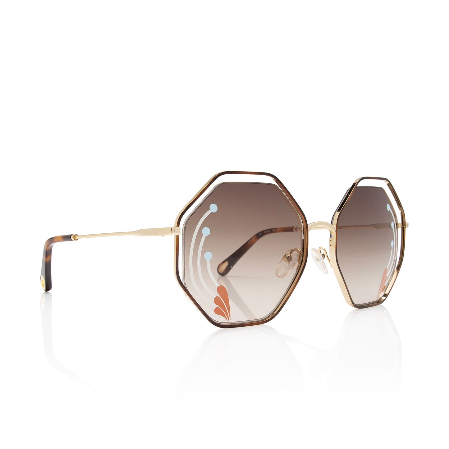 Chloe Poppy Oversized Octagonal Sunglasses (SHF-9heQfY)