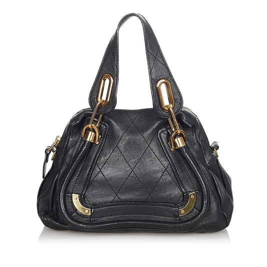 Chloe Quilted Paraty Leather Handbag (SHG-24203)