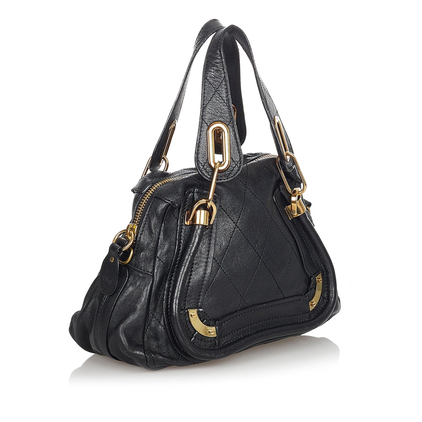Chloe Quilted Paraty Leather Handbag (SHG-24203)