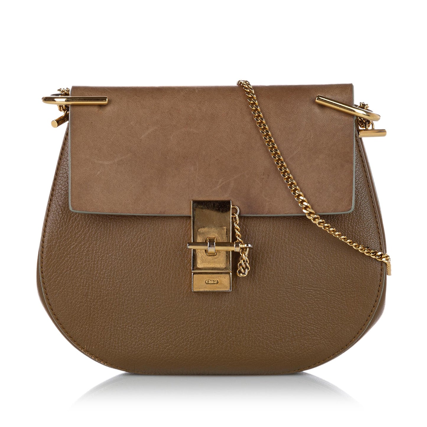 Chloe Small Drew Leather Crossbody Bag (SHG-24804)
