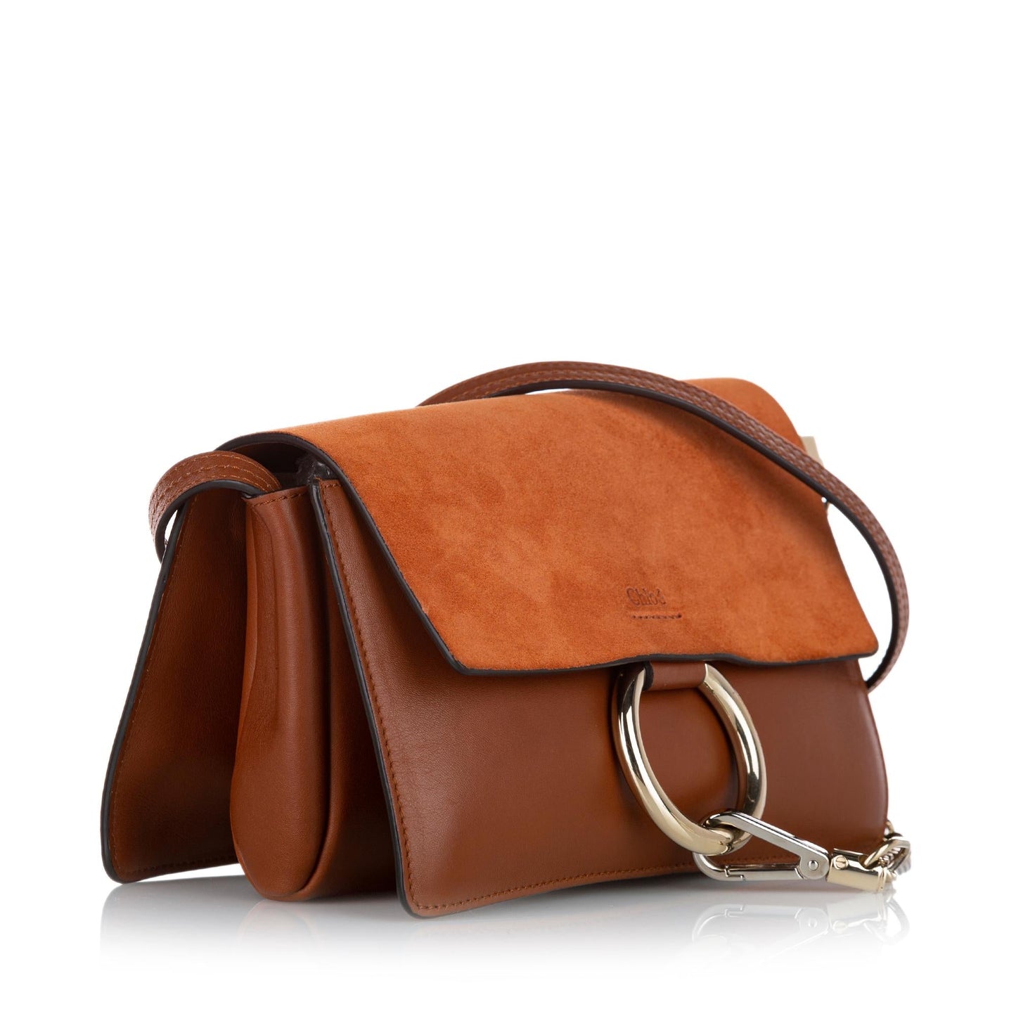 Chloe Small Faye Leather Crossbody Bag (SHG-24805)