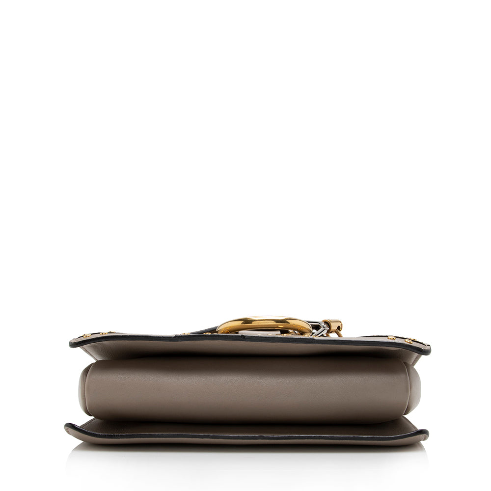 Chloe Suede Studded Small Faye Shoulder Bag - FINAL SALE (SHF-17184)