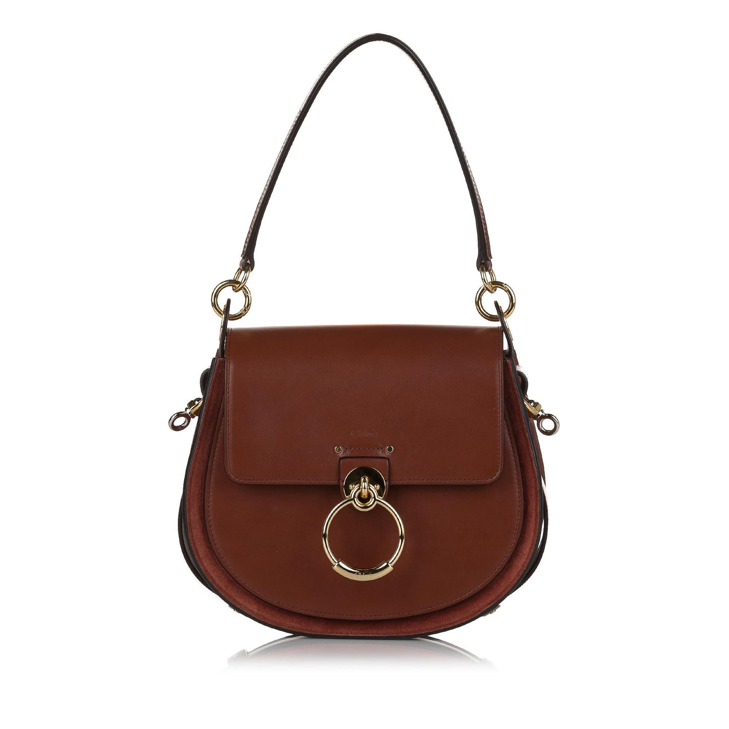 Chloe Tess Leather Satchel (SHG-33757)