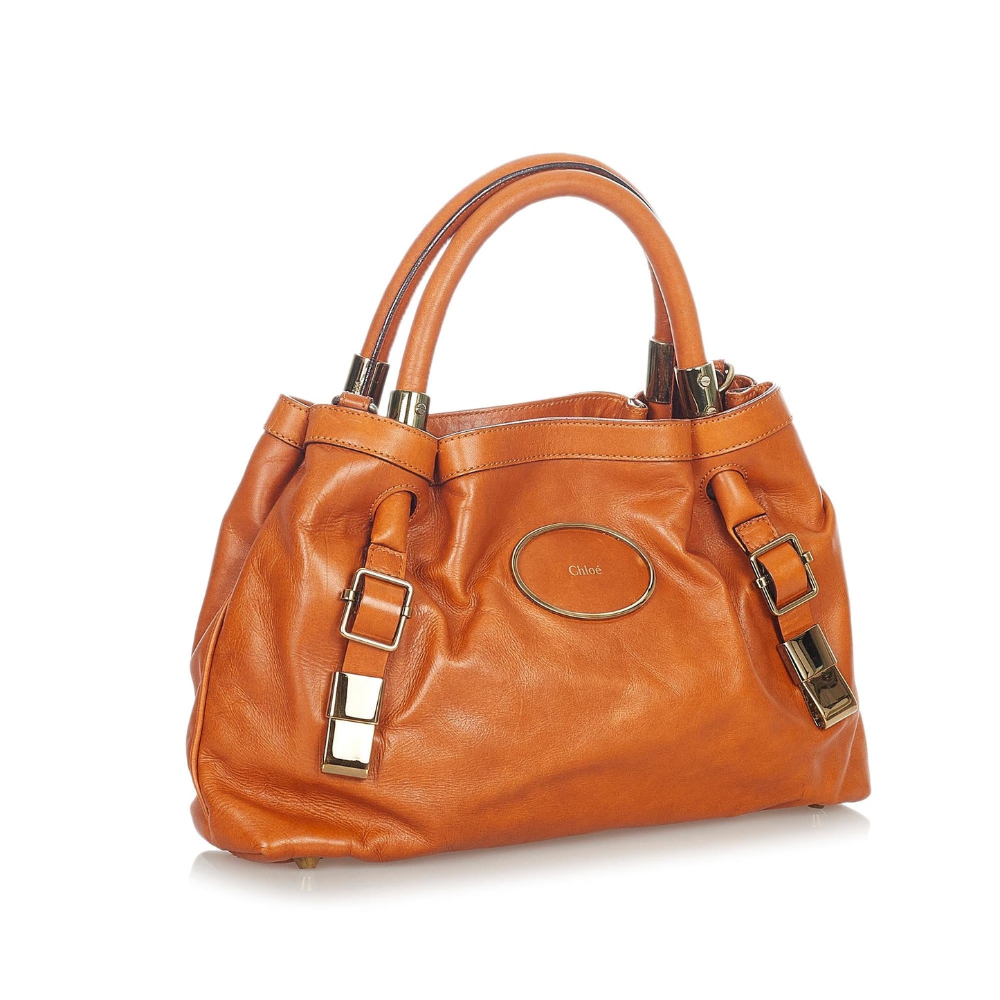 Chloe Victoria Leather Satchel (SHG-23781)