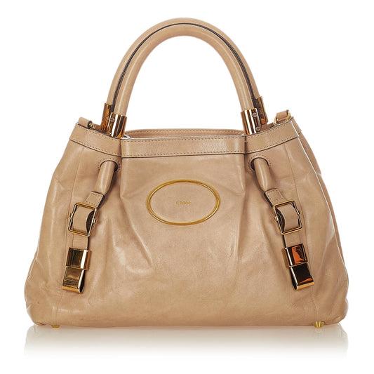 Chloe Victoria Leather Satchel (SHG-26623)