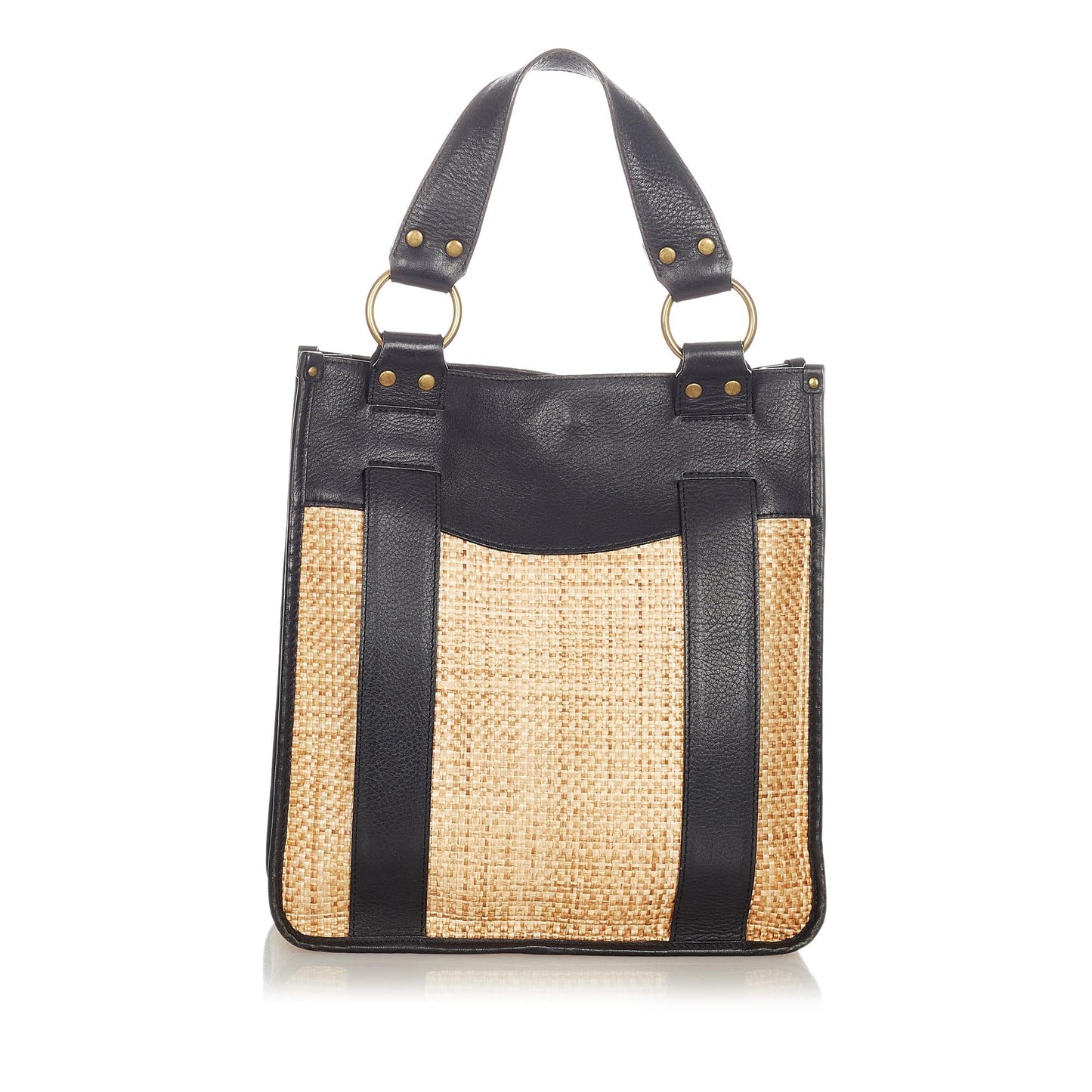 Chloe Woven Straw Shoulder Bag (SHG-23251)