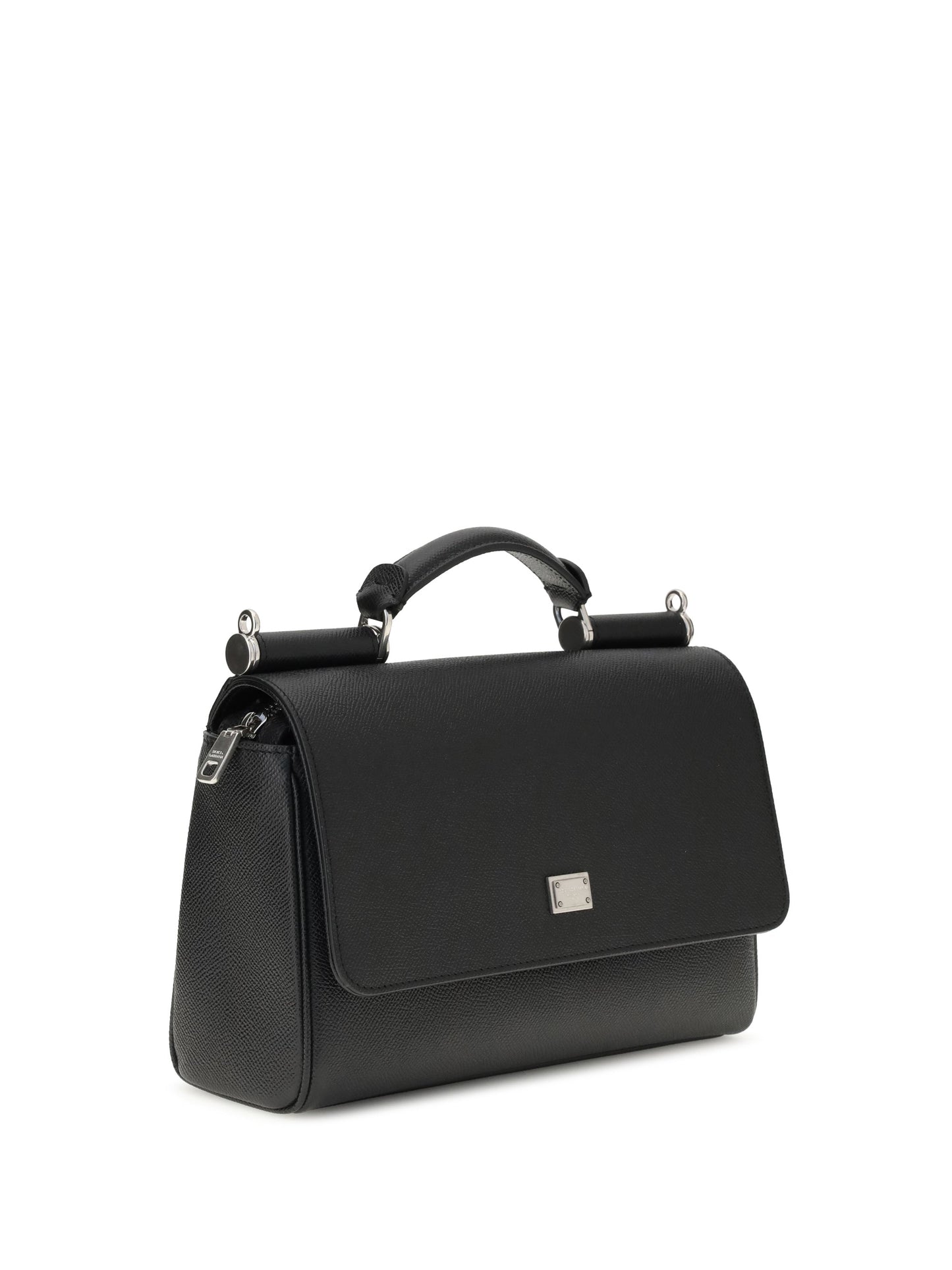 Dolce & Gabbana Men My Sicily Leather Handbag