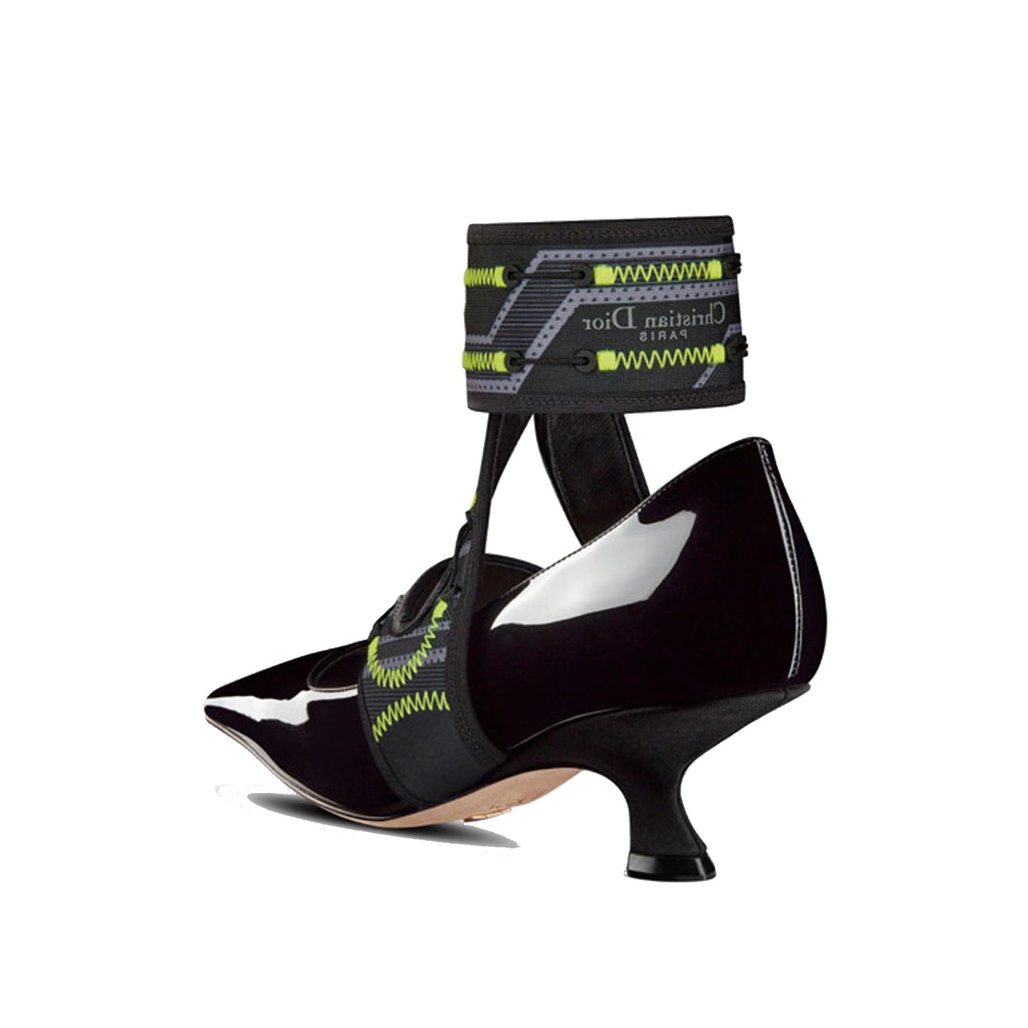 DIOR Elegant 62-22 Leather Pumps with Square Toe Design