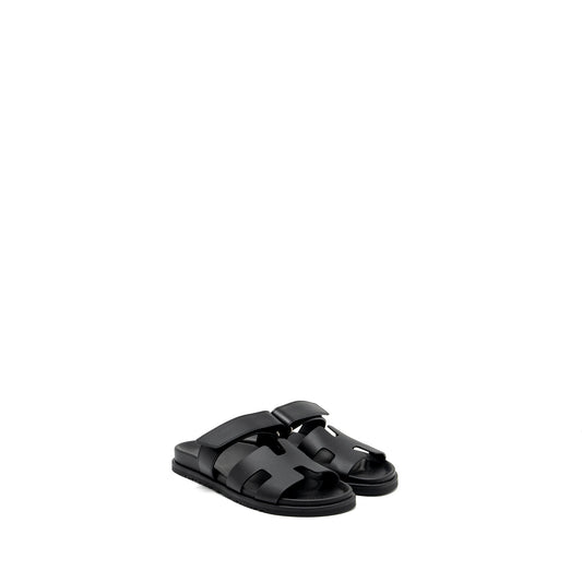 Hermes size 38 chypre sandals black