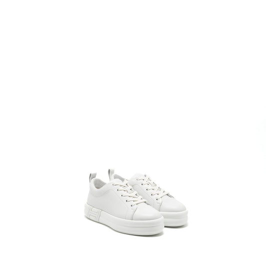 Hermes size 35 happy sneaker calfskin blanc