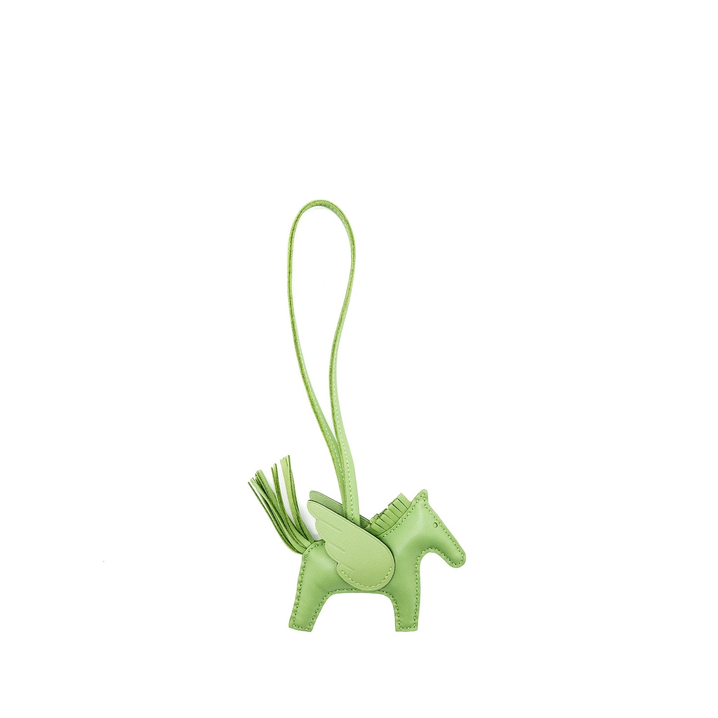 Hermes Rodeo PM Pegase Bag Charm Vert Criquet Stamp B