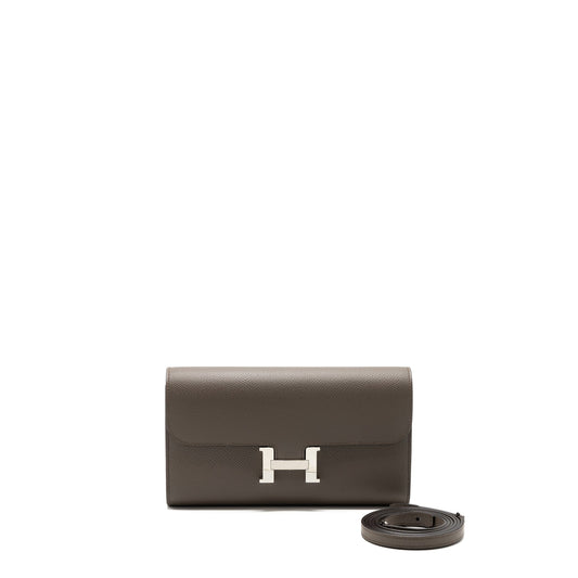 Hermes Constance To Go Epsom Gris Etain SHW Stamp Z