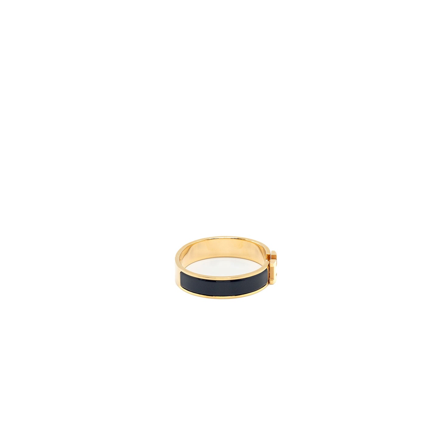 Hermes Size ST Clic H Bracelet Dark Blue RGHW