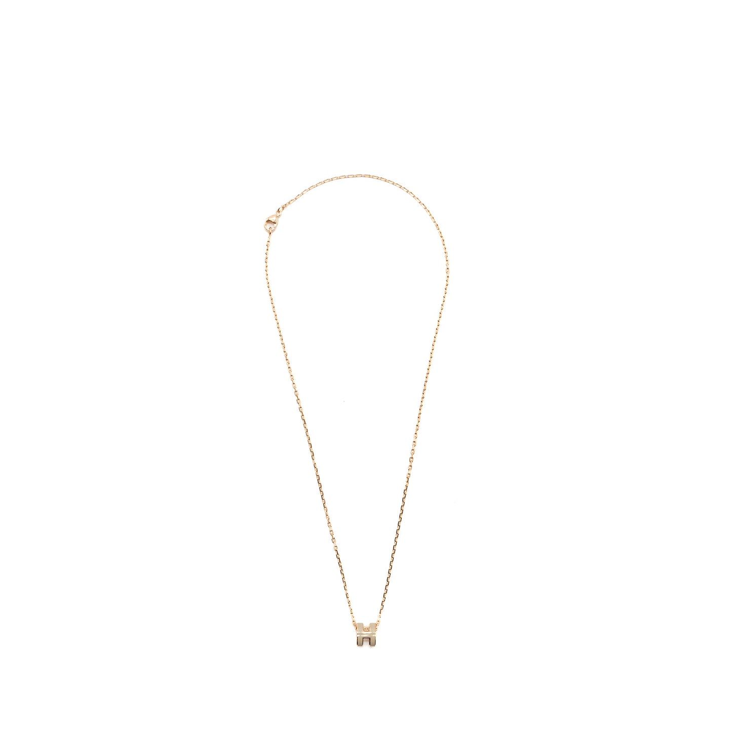 HERMES MINI POP H PENDANT MARRON GLACÉ RGHW