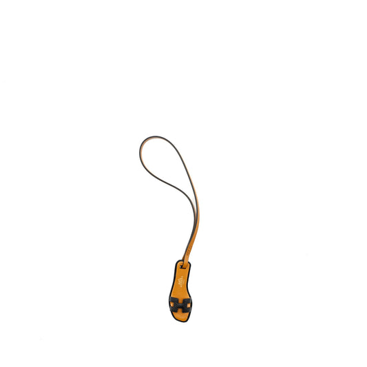 Hermes nano Oran sandal bag charm black
