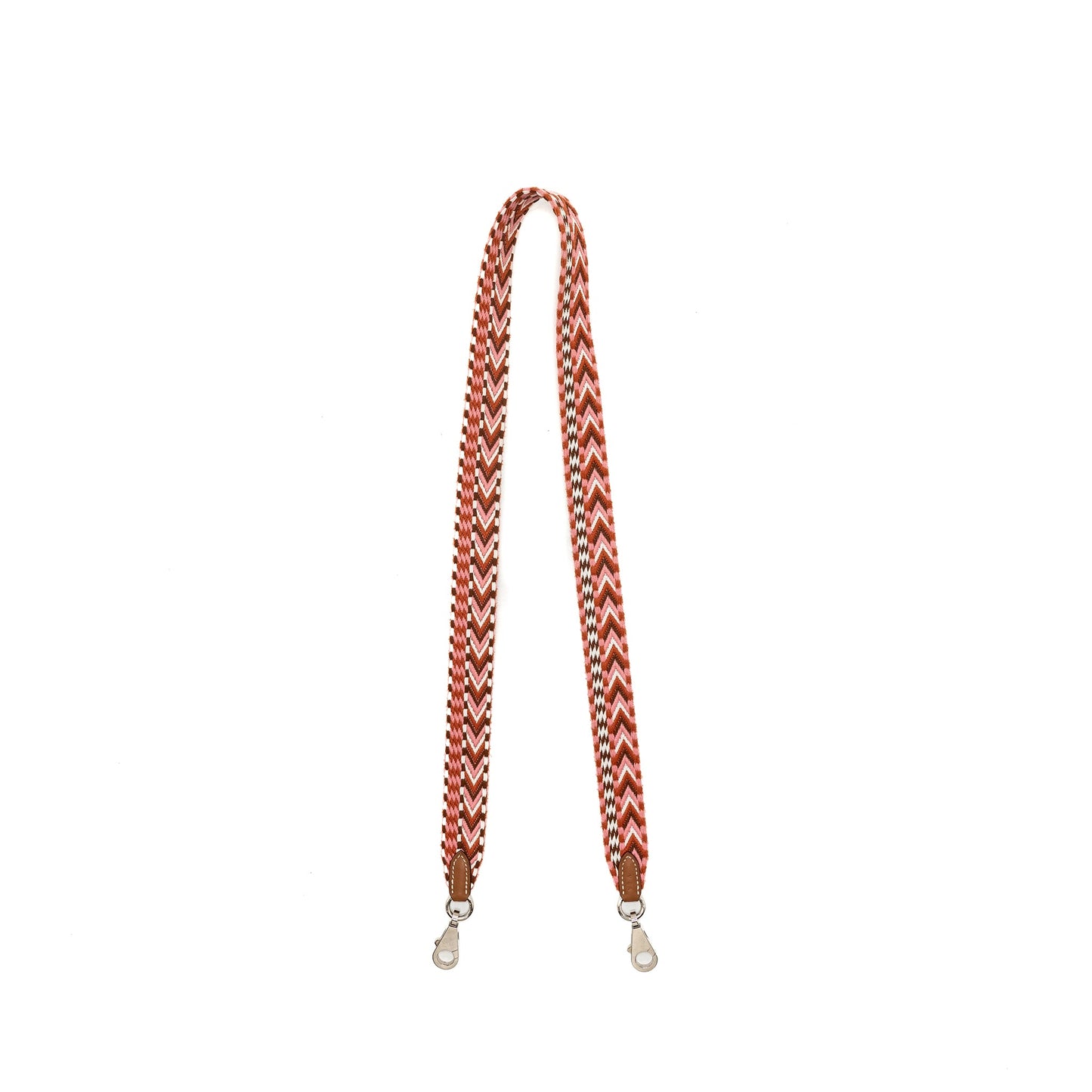 Hermes 85cm shoulder strap canvas/leather pink multicolour SHW Stamp Y