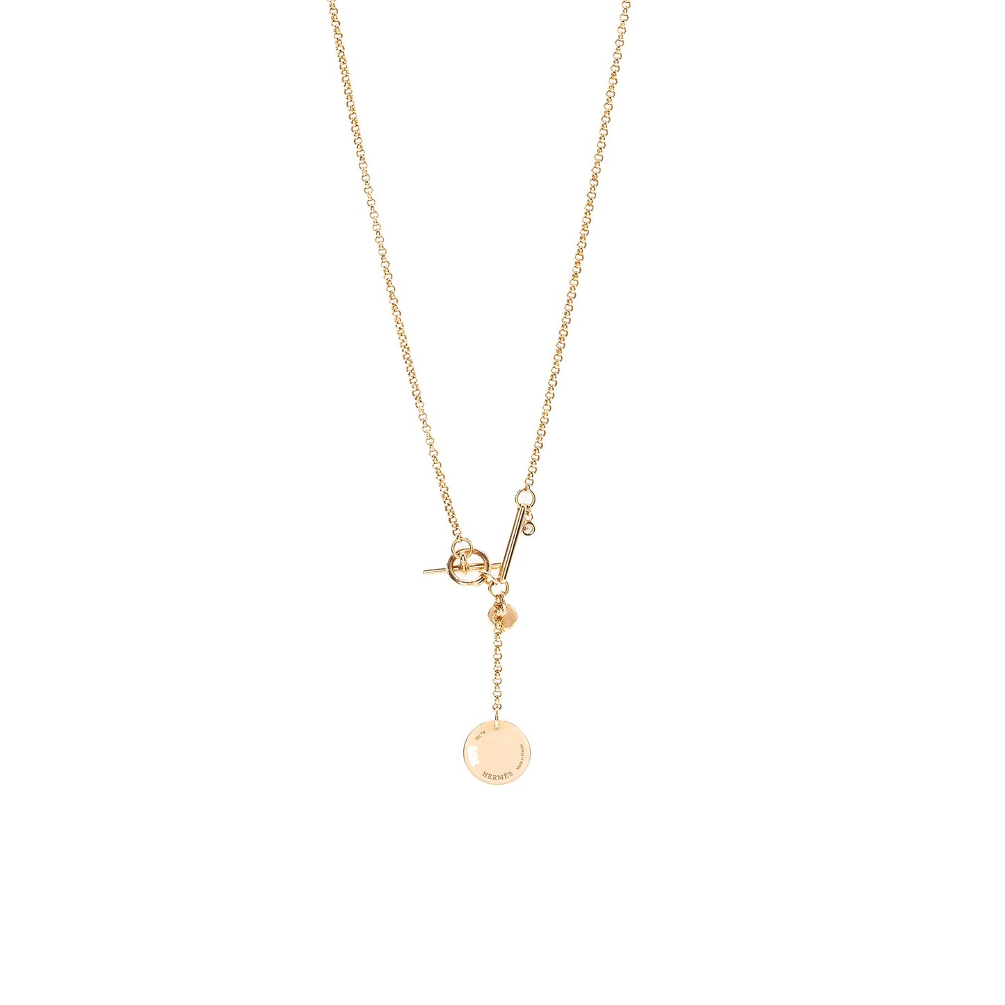 Hermes Ex-Libris Pendant small model, rose gold