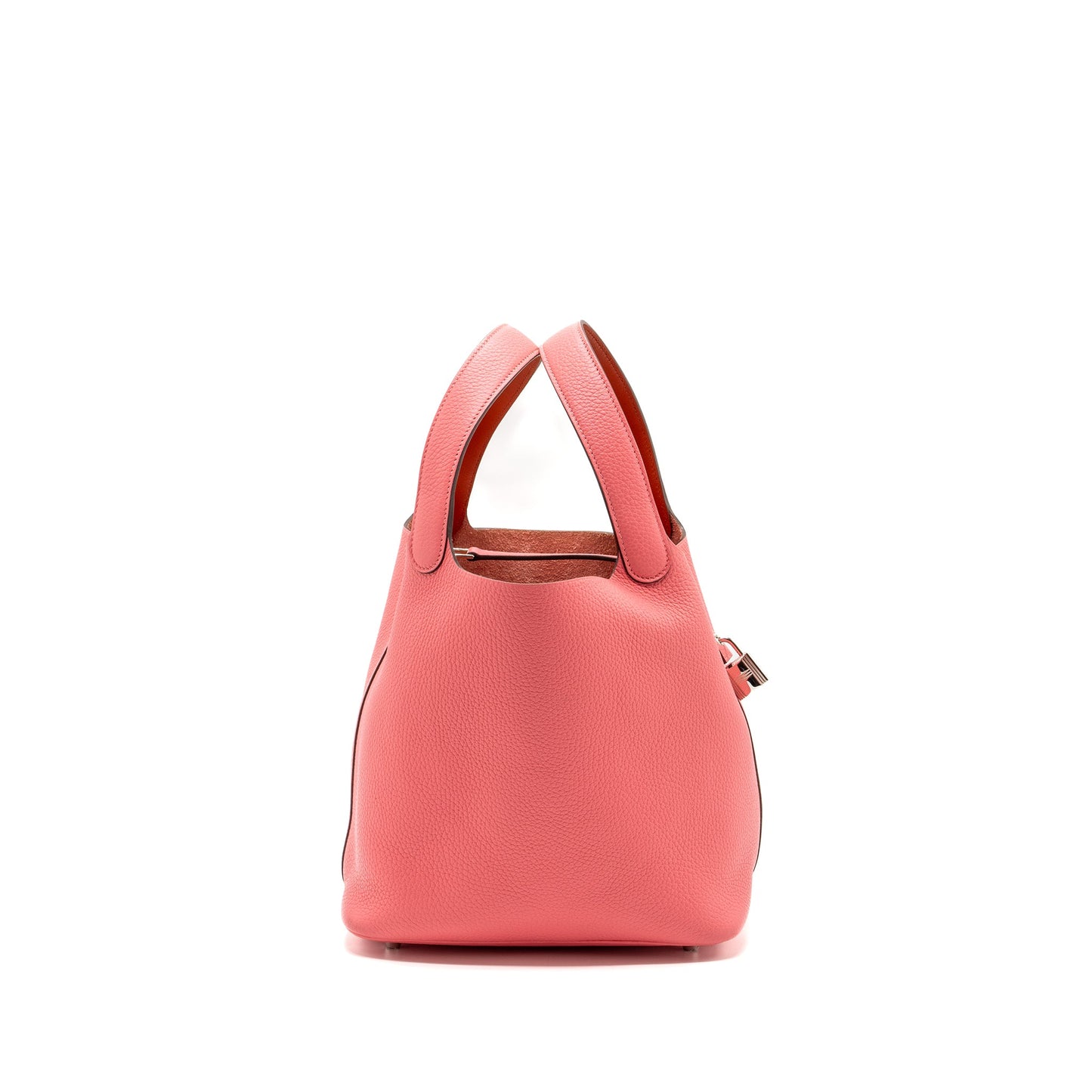 Hermes picotin 22 lock bag clemence rose azalee SHW stamp Y