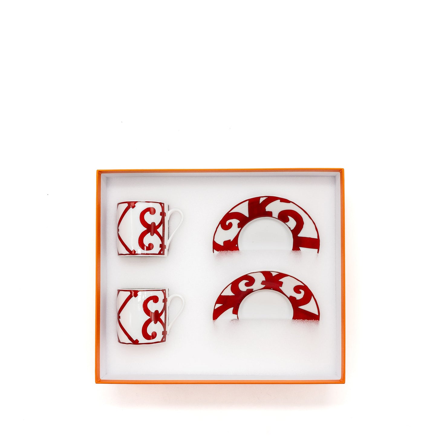 Hermes Balcon du Guadalquivir coffee cup and saucer ( 2 sets)