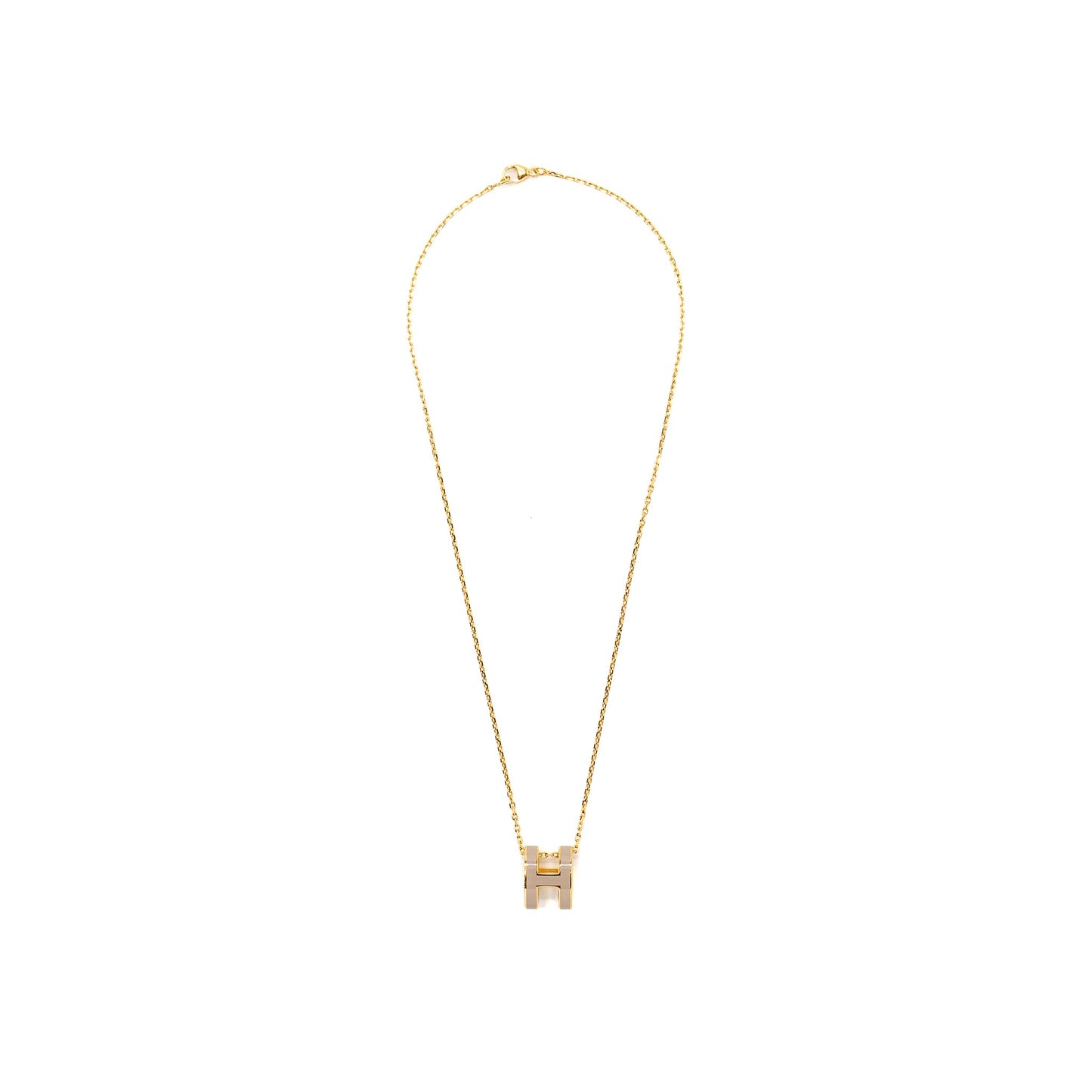 Hermes POP H Pendant Marron Glace GHW