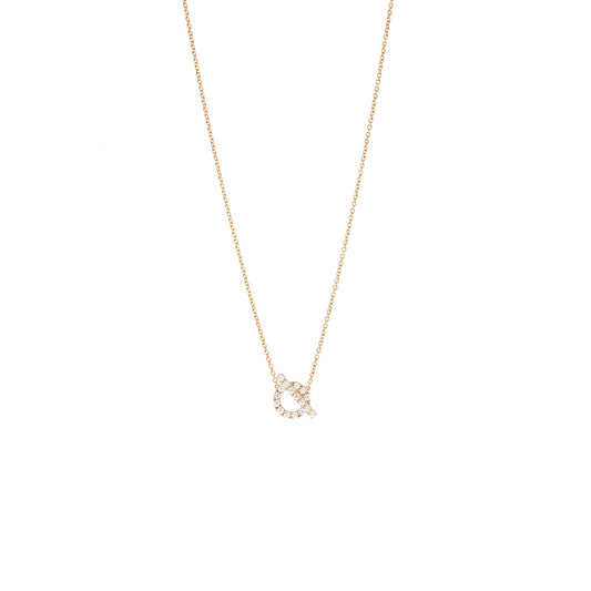 Hermes finesse pendant rose gold, Diamonds
