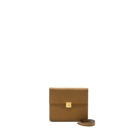 Hermes Clic 16 wallet chevre mysore goatskin 2H Kraft GHW stamp D