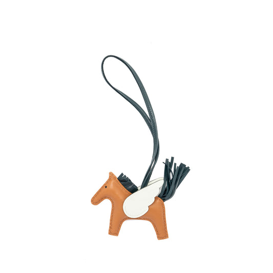 Hermes Pegase Rodeo Pm Bag Charm Gold / Vert Cypres / Vert Fizz Stamp U