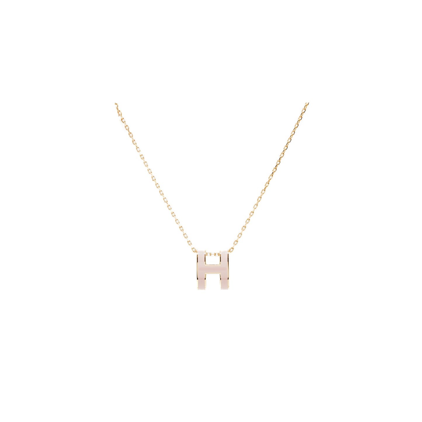 Hermes pop H pendant rose dragee RGHW
