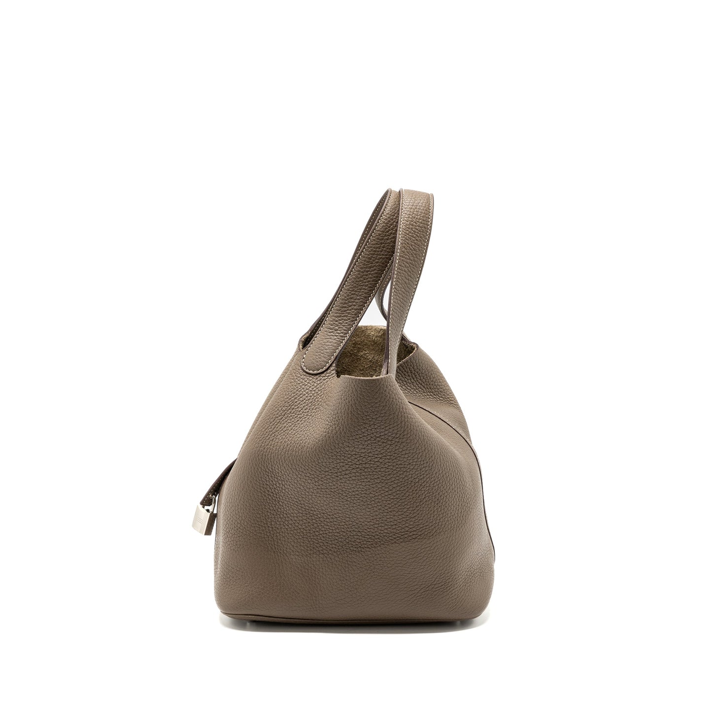Hermes Picotin 22 Lock Bag Clemence Etoupe SHW stamp Z