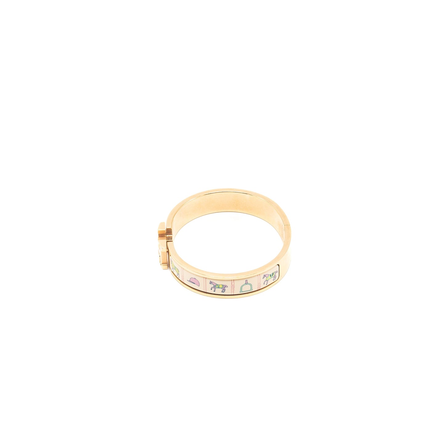 Hermes size GM clic H couvertures et Tenues de Jou bracelet Multicolour GHW