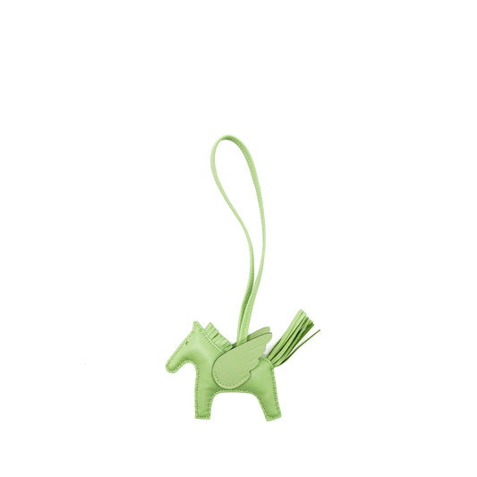 Hermes Rodeo PM Pegase Bag Charm Vert Criquet Stamp B