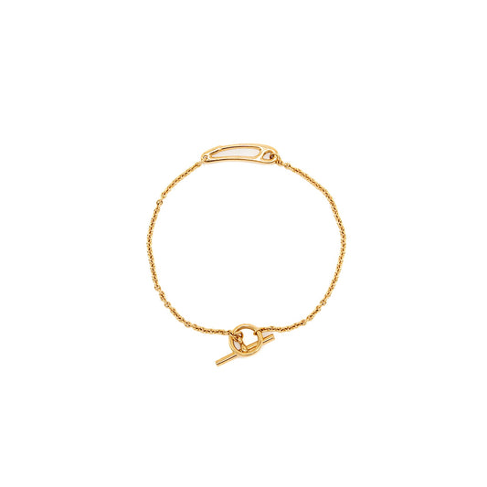 Hermes Size SH Chaine D’ancre Punk Bracelet yellow gold