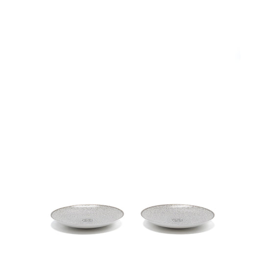 Hermes Mosaique Au 24 Platinum Dessert Plate(2 in a set)