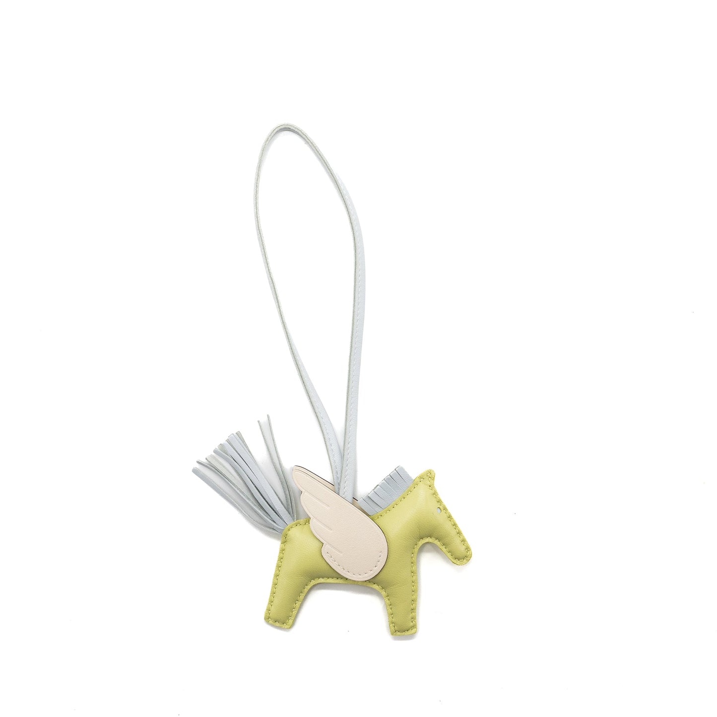 Hermes Rodeo PM Bag Charm Jaune Bourgron/ Bleu Brume/ Nata Stamp Z