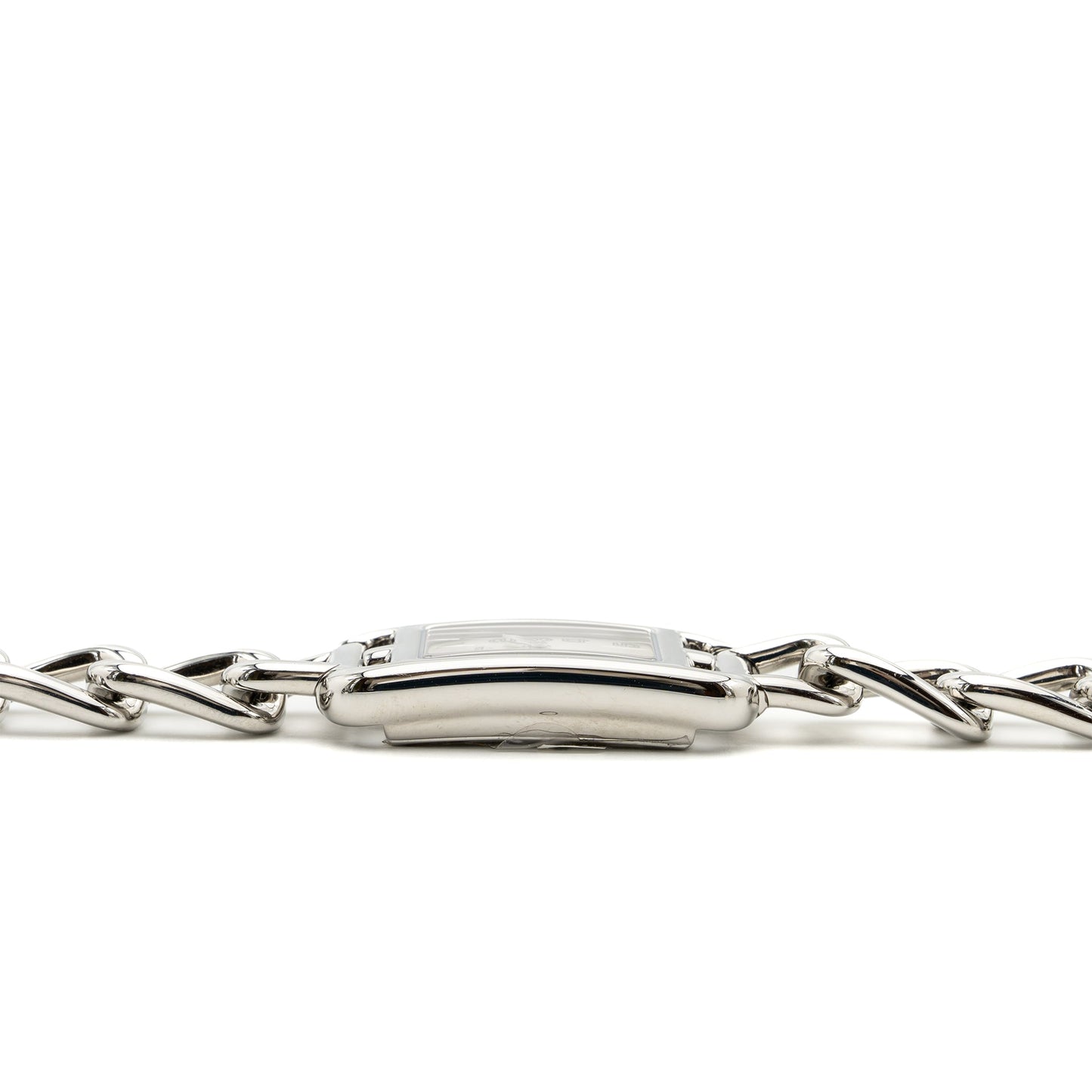 Hermes Nantucket watch small model, 29mm stainless steel white dial