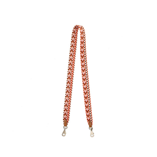 Hermes 85cm shoulder strap canvas/leather pink multicolour SHW Stamp Y