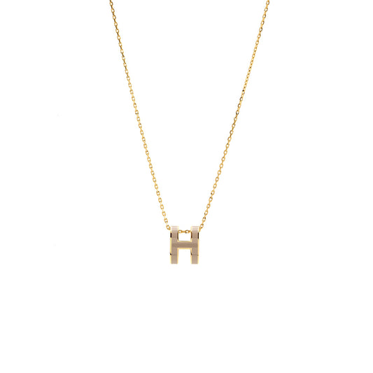 Hermes POP H Pendant Marron Glace GHW