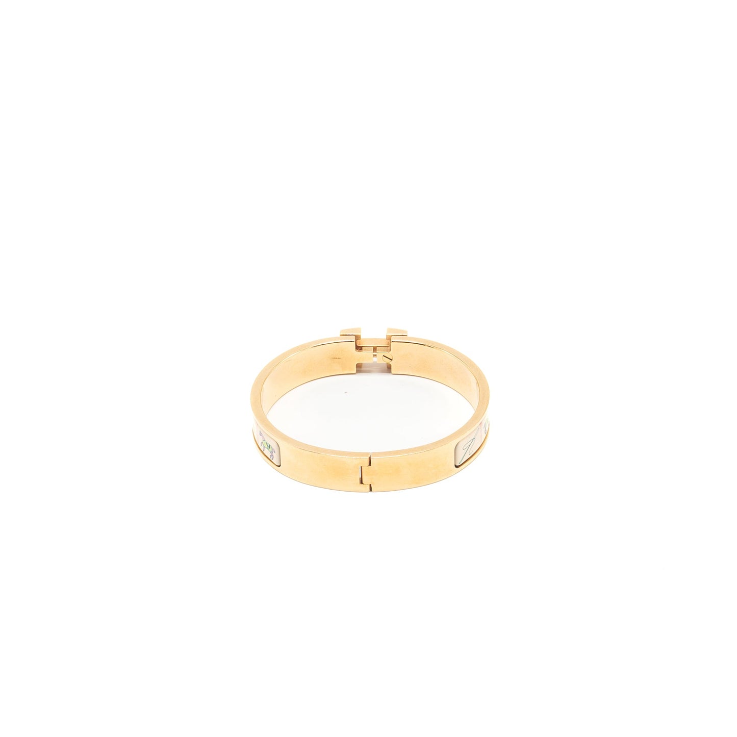 Hermes size GM clic H couvertures et Tenues de Jou bracelet Multicolour GHW