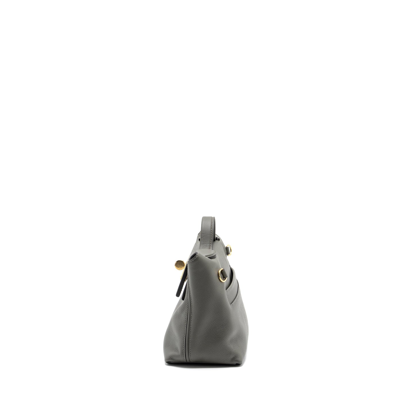 Hermes Mini 24/24 2424-21 Bag Evercolor / Swift Gris Meyer GHW Stamp U
